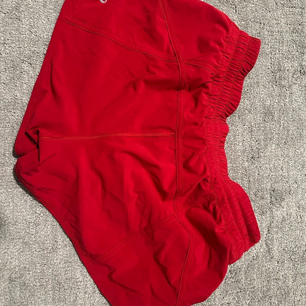 lululemon athletica Vibrant Red Athletic Shorts - Picture 2 of 2